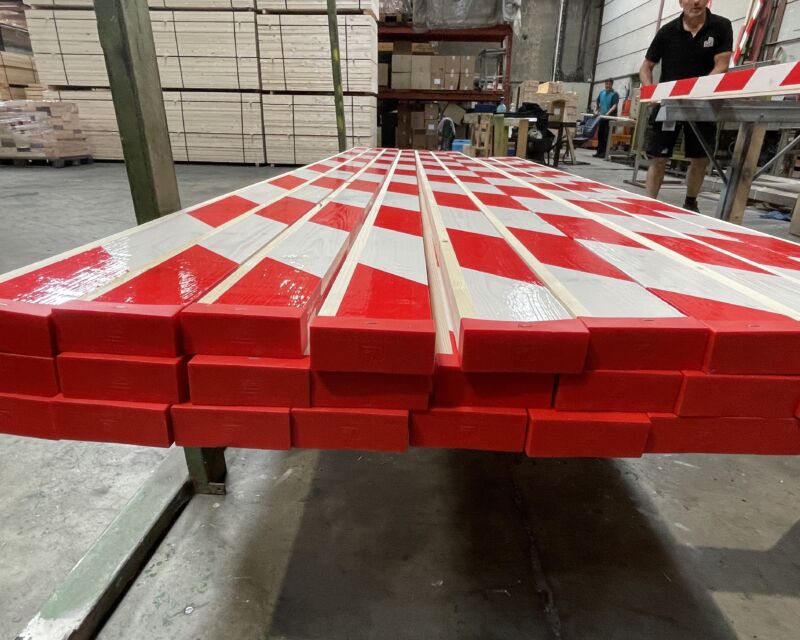 Geplastificeerde leuningplank